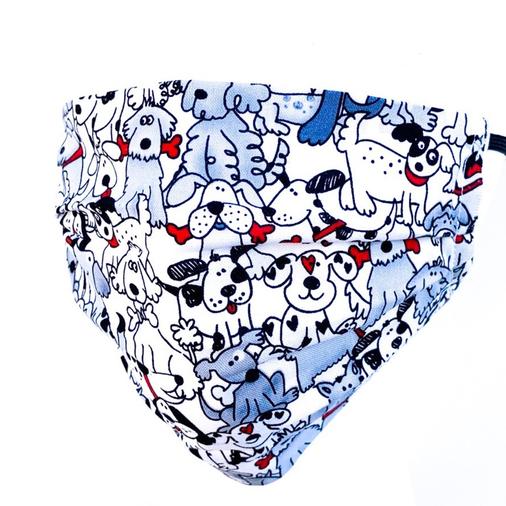 Puppy Dogs Cotton Face Mask Without Filter Pocket - Picture 3 of 4